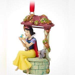 Disney Parks Princess Snow White Holiday Ornament Bird Squirrel